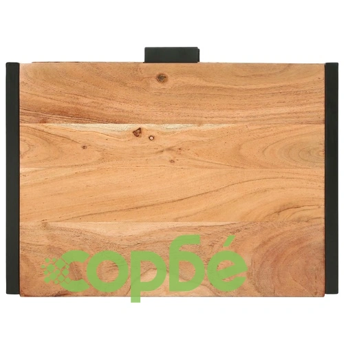 Служебен шкаф 50 x 35 x 75 см, масивна акациева дървесина ➤ топ цена ➤ sorbe.bg