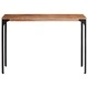 Елегантна конзолна маса от масивно манго дърво и желязо, кафява, 110x35x76см