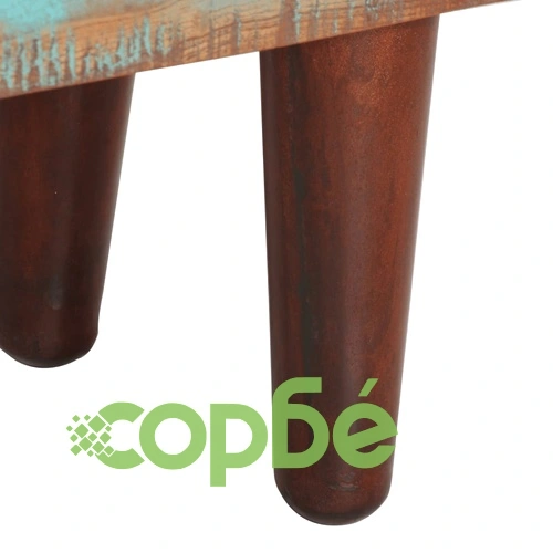 Компактен сайдборд от регенерирано масивно дърво, 55x30x80 см, с метални крака ➤ топ цена ➤ sorbe.bg