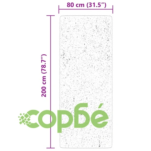 Килим HUARTE с къс косъм 100% полиестер, кремав, 80x200 см ➤ топ цена ➤ sorbe.bg