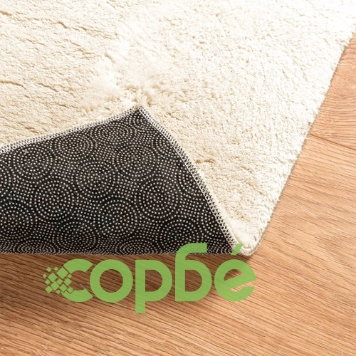 Килим HUARTE с къс косъм 100% полиестер, кремав, 80x200 см ➤ топ цена ➤ sorbe.bg