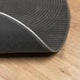Килим IZA с къс косъм, скандинавски стил, антрацит, Ø 160 см