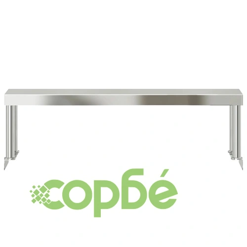 Рафт за работна маса от неръждаема стомана, 110x30x35 см, товароносимост 50 кг ➤ топ цена ➤ sorbe.bg