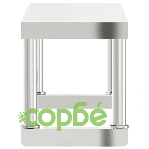 Рафт за работна маса от неръждаема стомана, 110x30x35 см, товароносимост 50 кг ➤ топ цена ➤ sorbe.bg