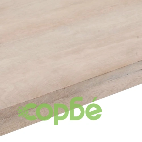 Конзолна маса от масивно манго дърво и желязо - кафява, 110x35x76 см ➤ топ цена ➤ sorbe.bg