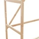 Бамбукова закачалка за дрехи с 3 рафта и 4 куки 110x40x175 см