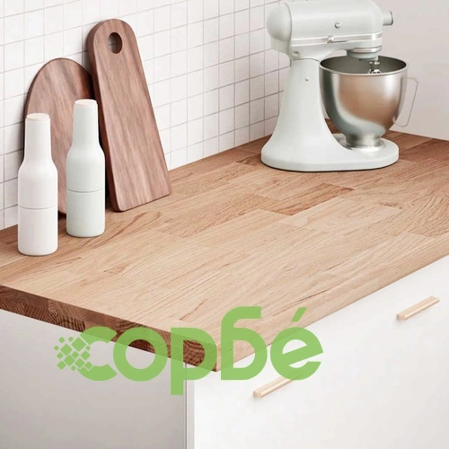 Кухненски работен плот от масивен дъб, 120x63,5x4 см, правоъгълен ➤ топ цена ➤ sorbe.bg