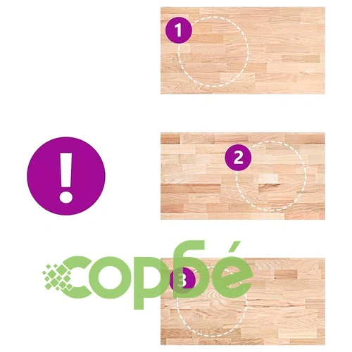 Кухненски работен плот от масивен дъб, 120x63,5x4 см, правоъгълен ➤ топ цена ➤ sorbe.bg