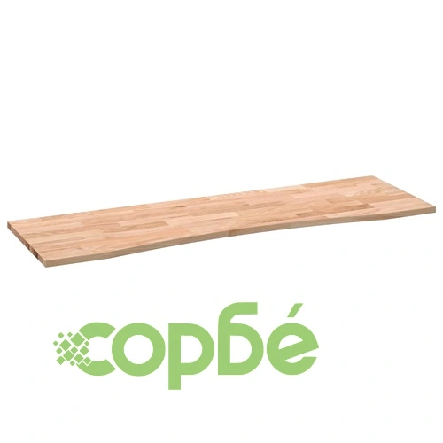 Плот за бюро 160x50x2,5 см масивен дъб необработен правоъгълен ➤ топ цена ➤ sorbe.bg