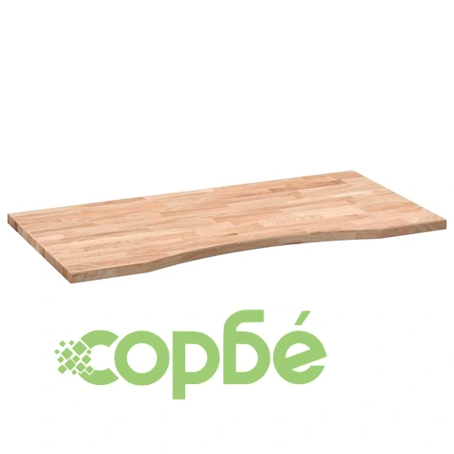 Плот за бюро от масивен дъб 100x60x2,5 cm, необработен, правоъгълен ➤ топ цена ➤ sorbe.bg