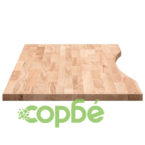 Плот за бюро от масивен дъб 100x60x2,5 cm, необработен, правоъгълен ➤ топ цена ➤ sorbe.bg