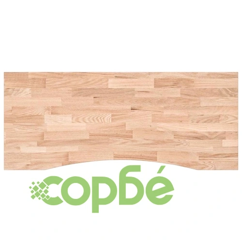 Плот за бюро от масивен дъб 120x60x2,5 cm - необработен, правоъгълен ➤ топ цена ➤ sorbe.bg