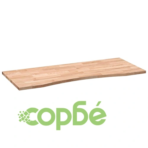 Плот за бюро от масивен дъб 120x60x2,5 cm - необработен, правоъгълен ➤ топ цена ➤ sorbe.bg