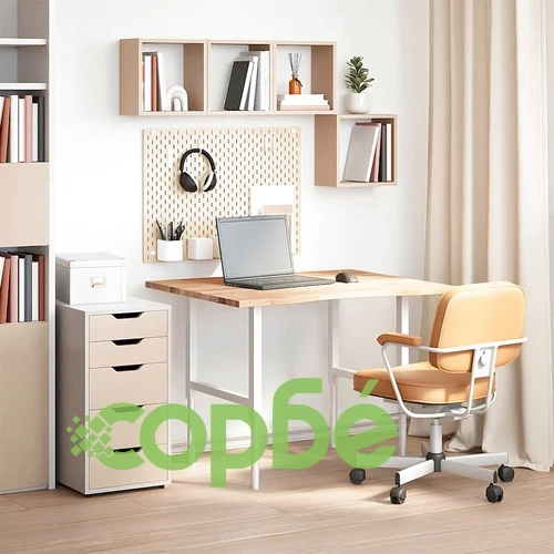 Плот за бюро от масивен дъб 100x80x2,5 cm - правоъгълен, необработен ➤ топ цена ➤ sorbe.bg