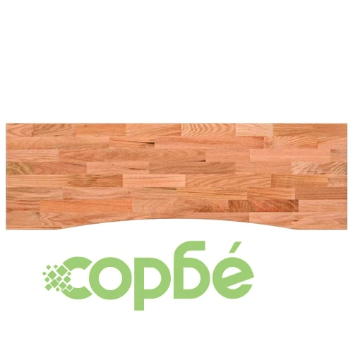 Плот за бюро от масивен дъб, светлокафяв, 160x50x2,5 см, правоъгълен ➤ топ цена ➤ sorbe.bg