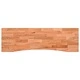 Плот за бюро от масивен дъб, светлокафяв, 160x50x2,5 см, правоъгълен