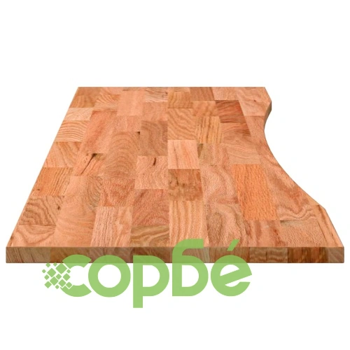 Плот за бюро от масивен дъб, светлокафяв, 160x50x2,5 см, правоъгълен ➤ топ цена ➤ sorbe.bg