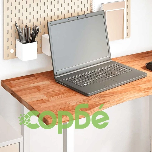 Плот за бюро от масивен дъб, светлокафяв, 100x60x2,5 см, правоъгълен ➤ топ цена ➤ sorbe.bg