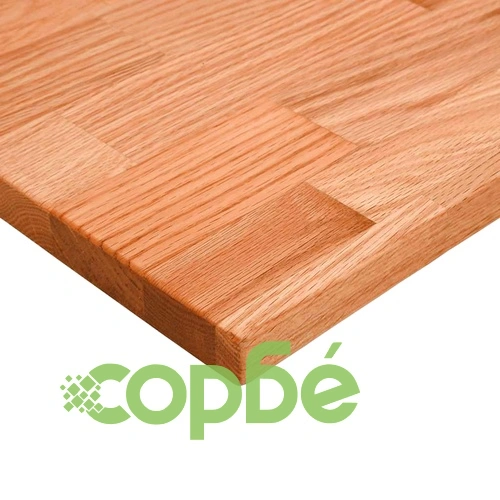 Плот за бюро от масивен дъб, светлокафяв, 100x60x2,5 см, правоъгълен ➤ топ цена ➤ sorbe.bg