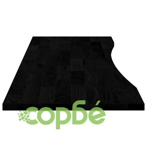 Плот за бюро от масивен дъб, тъмнокафяв, 160x50x2,5 см, правоъгълна форма ➤ топ цена ➤ sorbe.bg