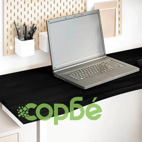 Плот за бюро от масивен дъб, тъмнокафяв, 120x60x2,5 см, правоъгълен ➤ топ цена ➤ sorbe.bg