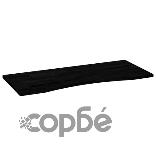 Плот за бюро от масивен дъб, тъмнокафяв, 120x60x2,5 см, правоъгълен ➤ топ цена ➤ sorbe.bg