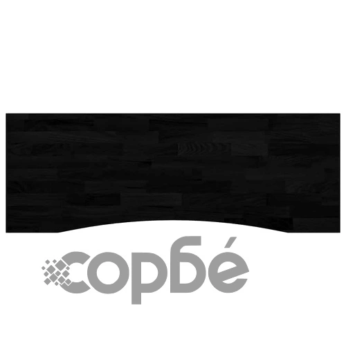 Плот за бюро от масивен дъб, тъмнокафяв, 140x60x2,5 см, правоъгълен ➤ топ цена ➤ sorbe.bg