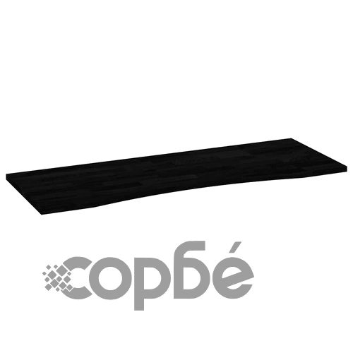 Плот за бюро от масивен дъб, тъмнокафяв, 140x60x2,5 см, правоъгълен ➤ топ цена ➤ sorbe.bg