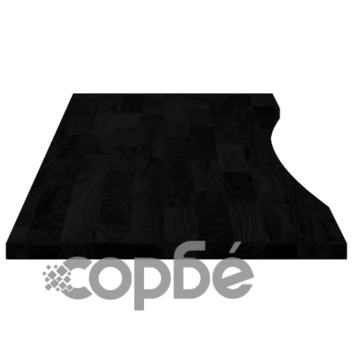 Плот за бюро от масивен дъб, тъмнокафяв, 140x60x2,5 см, правоъгълен ➤ топ цена ➤ sorbe.bg