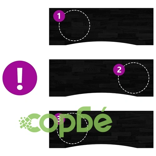 Плот за бюро от масивен дъб, тъмнокафяв, 140x60x2,5 см, правоъгълен ➤ топ цена ➤ sorbe.bg