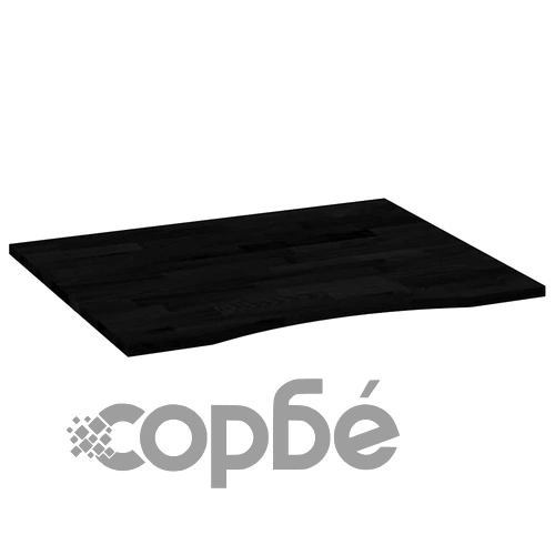 Плот за бюро от масивен дъб, тъмнокафяв, 100x80x2,5 см, правоъгълен ➤ топ цена ➤ sorbe.bg