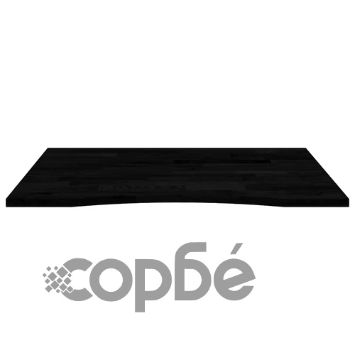 Плот за бюро от масивен дъб, тъмнокафяв, 100x80x2,5 см, правоъгълен ➤ топ цена ➤ sorbe.bg