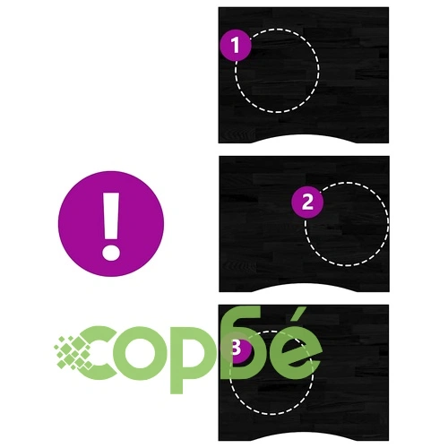 Плот за бюро от масивен дъб, тъмнокафяв, 100x80x2,5 см, правоъгълен ➤ топ цена ➤ sorbe.bg