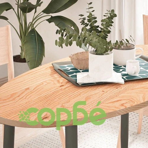 Плот за маса от масивно дъбово дърво, овален, 120x60x2 см ➤ топ цена ➤ sorbe.bg