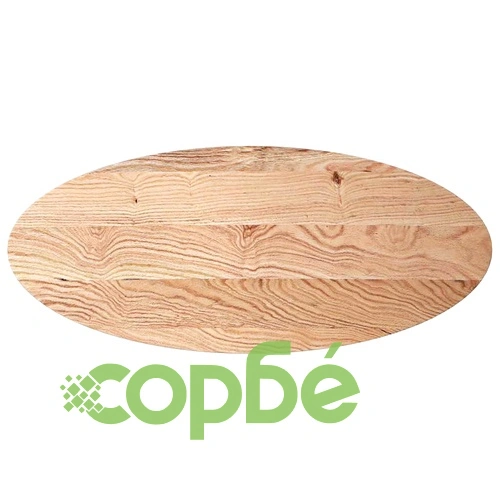 Овален плот за маса от масивно дъбово дърво, 140x60x2 см ➤ топ цена ➤ sorbe.bg