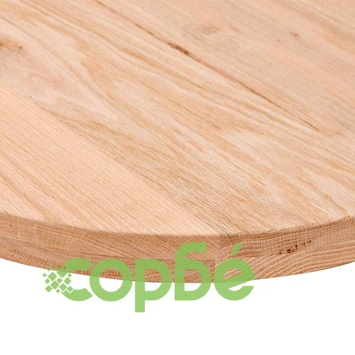 Овален плот за маса от масивно дъбово дърво, 100x50x4 см ➤ топ цена ➤ sorbe.bg