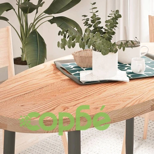 Овален плот за маса от масивно дъбово дърво, 120x60x4 см ➤ топ цена ➤ sorbe.bg