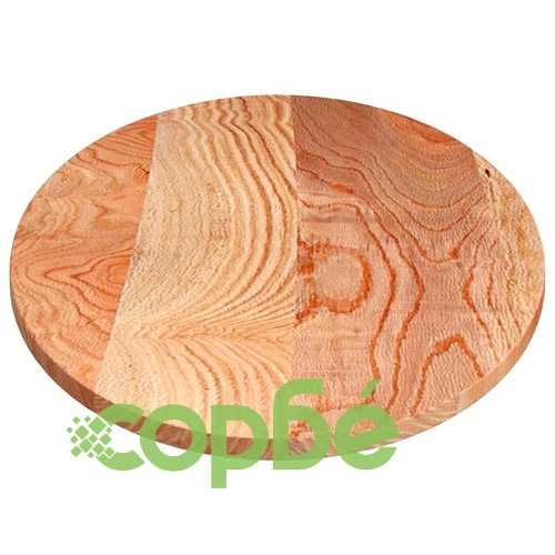 Овален плот за маса от масивен дъб, светлокафяв, 140x60x2 см ➤ топ цена ➤ sorbe.bg