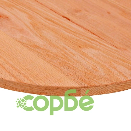 Овален плот за маса от масивен дъб, светлокафяв, 140x60x2 см ➤ топ цена ➤ sorbe.bg