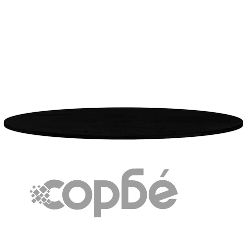 Овален плот за маса от масивен дъб, тъмнокафяв, 120x60x2 см ➤ топ цена ➤ sorbe.bg