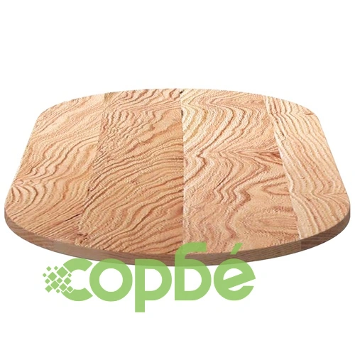 Овален плот за маса от масивно дъбово дърво, 120x60x2 см ➤ топ цена ➤ sorbe.bg