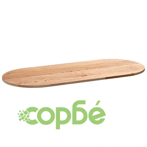 Овален плот за маса от масивно дъбово дърво, 140x60x2 см ➤ топ цена ➤ sorbe.bg