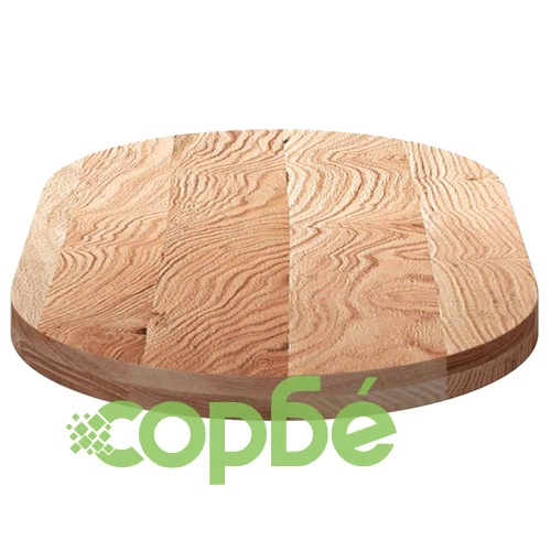 Овален плот за маса от масивно дъбово дърво, 100x50x4 см ➤ топ цена ➤ sorbe.bg