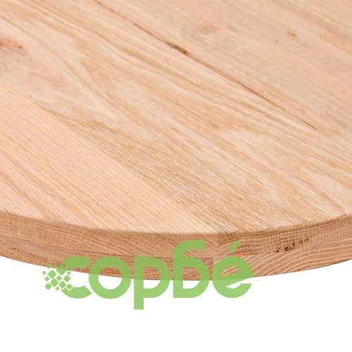 Овален плот за маса от масивно дъбово дърво, 100x50x4 см ➤ топ цена ➤ sorbe.bg