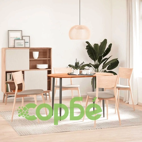 Овален плот за маса от масивен дъб, светлокафяв, 120x60x2 см ➤ топ цена ➤ sorbe.bg