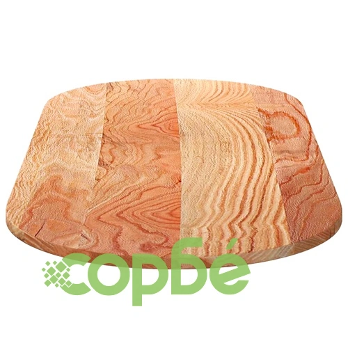 Овален плот за маса от масивен дъб, светлокафяв, 140x60x2 см ➤ топ цена ➤ sorbe.bg