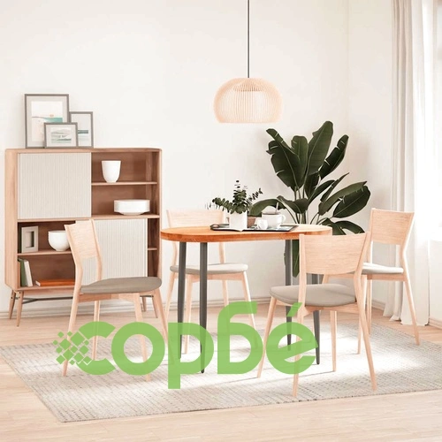 Овален плот за маса от масивен дъб, светлокафяв, 100x50x4 см ➤ топ цена ➤ sorbe.bg