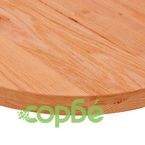 Овален плот за маса от масивен дъб, светлокафяв, 100x50x4 см ➤ топ цена ➤ sorbe.bg