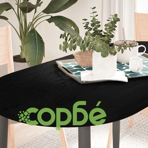 Овален плот за маса от масивен дъб, тъмнокафяв, 120x60x2 см ➤ топ цена ➤ sorbe.bg