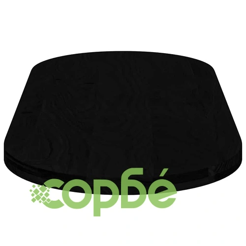 Овален плот за маса от масивен дъб, тъмнокафяв, 140x60x4 см ➤ топ цена ➤ sorbe.bg